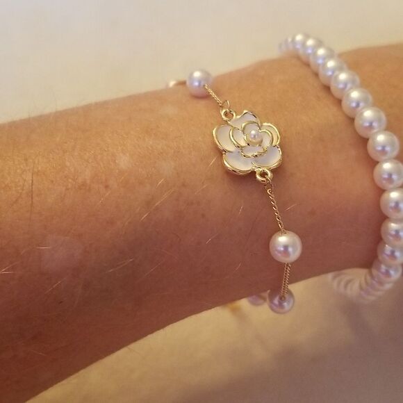 ❤  Pearl Bracelet 2 pc Set - Picture 2 of 5